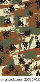 Unique Own Made Military Camouflage Abstract art, suitable for Army Troops in Forest and Deserts Terrain. potrait background