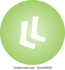 Unique Pair Of Sock Vector Glyph Icon