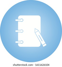 Unique Paper And Pencils Vector Glyph Icon