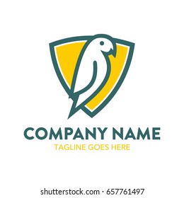 Unique Parrot Logo Template