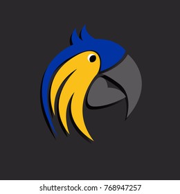 Unique Parrot Logo Template