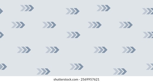 Unique pattern of arrows in various shades on a light blue background creating a modern design