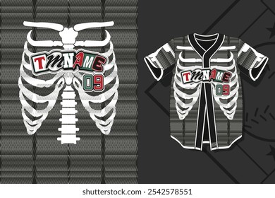 unique pattern of baseball sports jersey front view for sublimation purpose