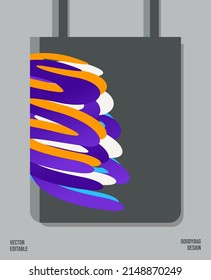 Unique Pattern on Goody bag : Vector Illustration