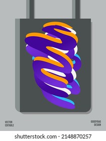 Unique Pattern on Goody bag : Vector Illustration
