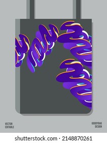Unique Pattern on Goody bag : Vector Illustration