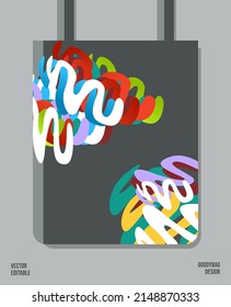Unique Pattern on Goody bag : Vector Illustration