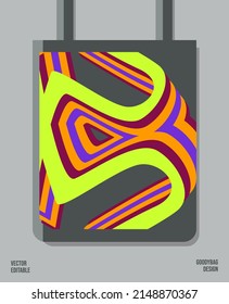 Unique Pattern on Goody bag : Vector Illustration