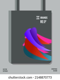 Unique Pattern on Goody bag : Vector Illustration