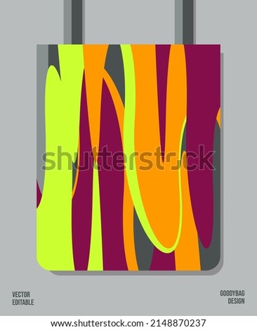 Unique Pattern on Goody bag : Vector Illustration