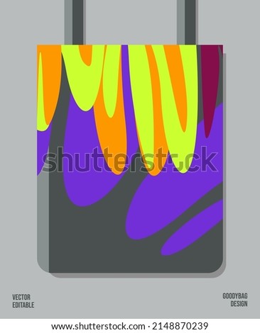 Unique Pattern on Goody bag : Vector Illustration