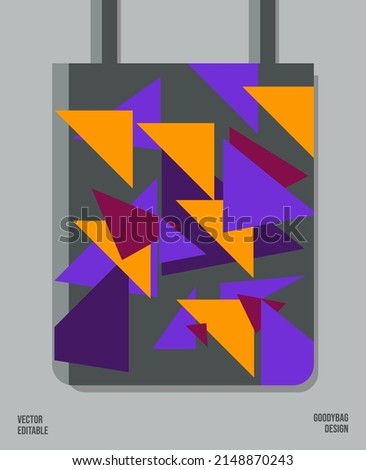 Unique Pattern on Goody bag : Vector Illustration