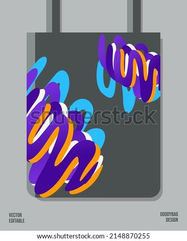 Unique Pattern on Goody bag : Vector Illustration