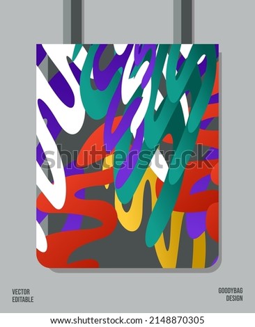 Unique Pattern on Goody bag : Vector Illustration