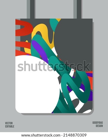 Unique Pattern on Goody bag : Vector Illustration