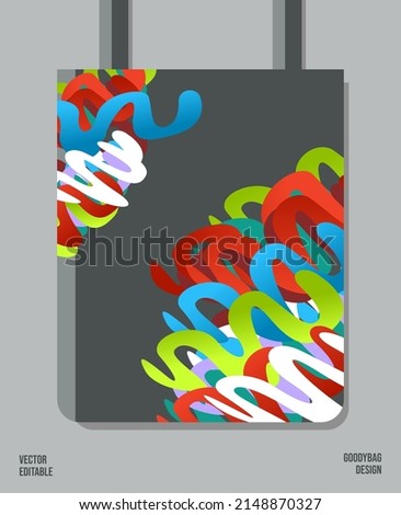 Unique Pattern on Goody bag : Vector Illustration