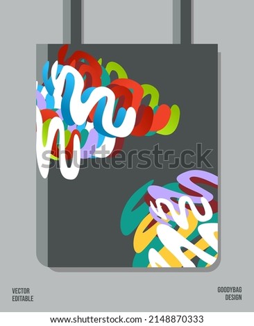 Unique Pattern on Goody bag : Vector Illustration