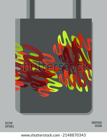 Unique Pattern on Goody bag : Vector Illustration