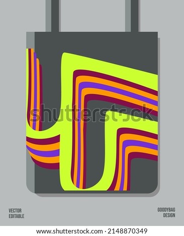 Unique Pattern on Goody bag : Vector Illustration