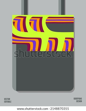 Unique Pattern on Goody bag : Vector Illustration