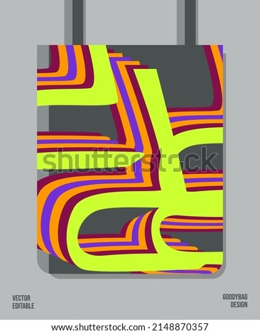 Unique Pattern on Goody bag : Vector Illustration