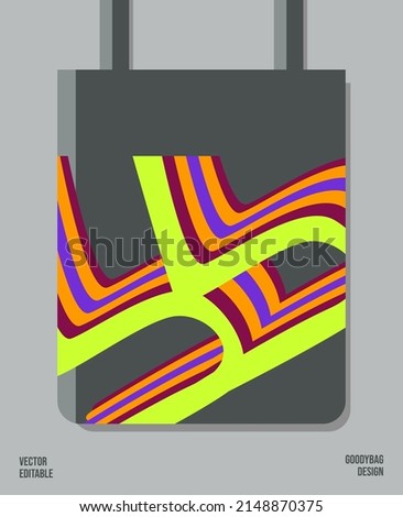 Unique Pattern on Goody bag : Vector Illustration