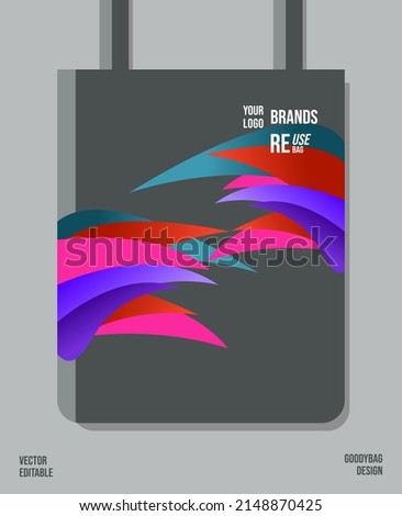 Unique Pattern on Goody bag : Vector Illustration