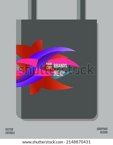 Unique Pattern on Goody bag : Vector Illustration