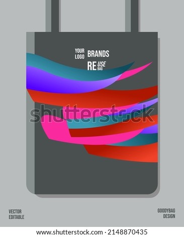 Unique Pattern on Goody bag : Vector Illustration