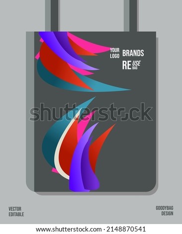Unique Pattern on Goody bag : Vector Illustration