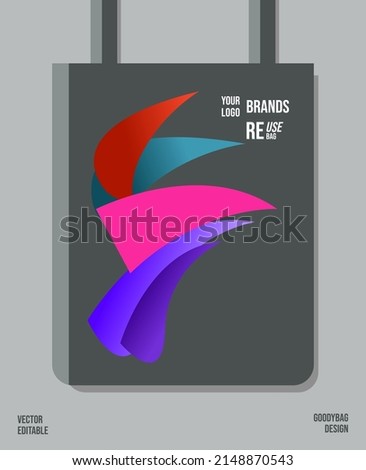 Unique Pattern on Goody bag : Vector Illustration