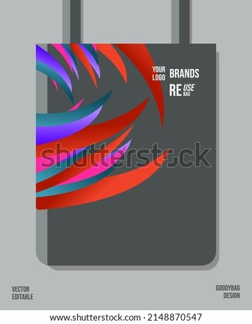 Unique Pattern on Goody bag : Vector Illustration