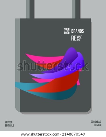 Unique Pattern on Goody bag : Vector Illustration
