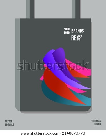 Unique Pattern on Goody bag : Vector Illustration