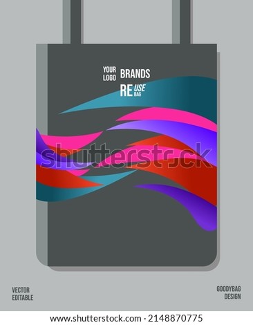 Unique Pattern on Goody bag : Vector Illustration