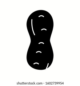 Unique Peanut Vector Glyph Icon
