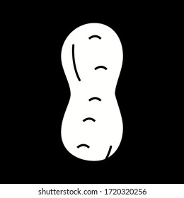 Unique Peanut Vector Glyph Icon