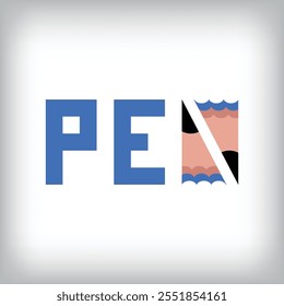 unique pen writing, different pen tip icon design. Corporate company, web, and identity sign.
