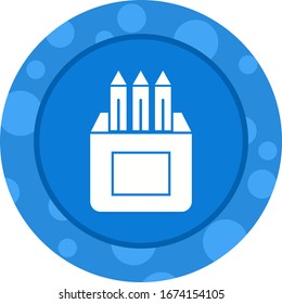 Unique Pencils Vector Glyph Icon