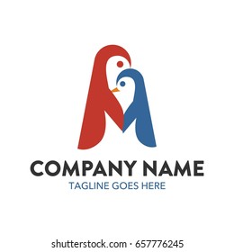 Unique Penguin Logo