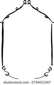 Unique pentagon shaped frame for modern layout design