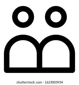 Unique people icon, illustration, vector