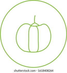 Unique Pepper Vector Line Icon