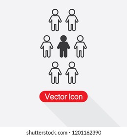 Unique Person Icon Vector Illustration Eps10