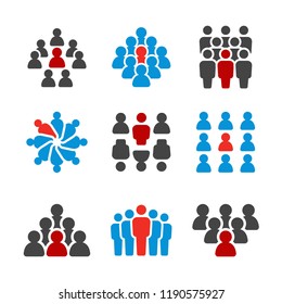 unique person,outstanding people icon set