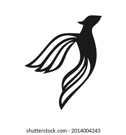 unique phoenix logo design vector template