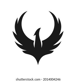 unique phoenix logo design vector template