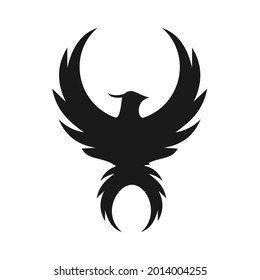 unique phoenix logo design vector template