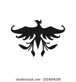 unique phoenix logo design vector template