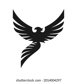 unique phoenix logo design vector template